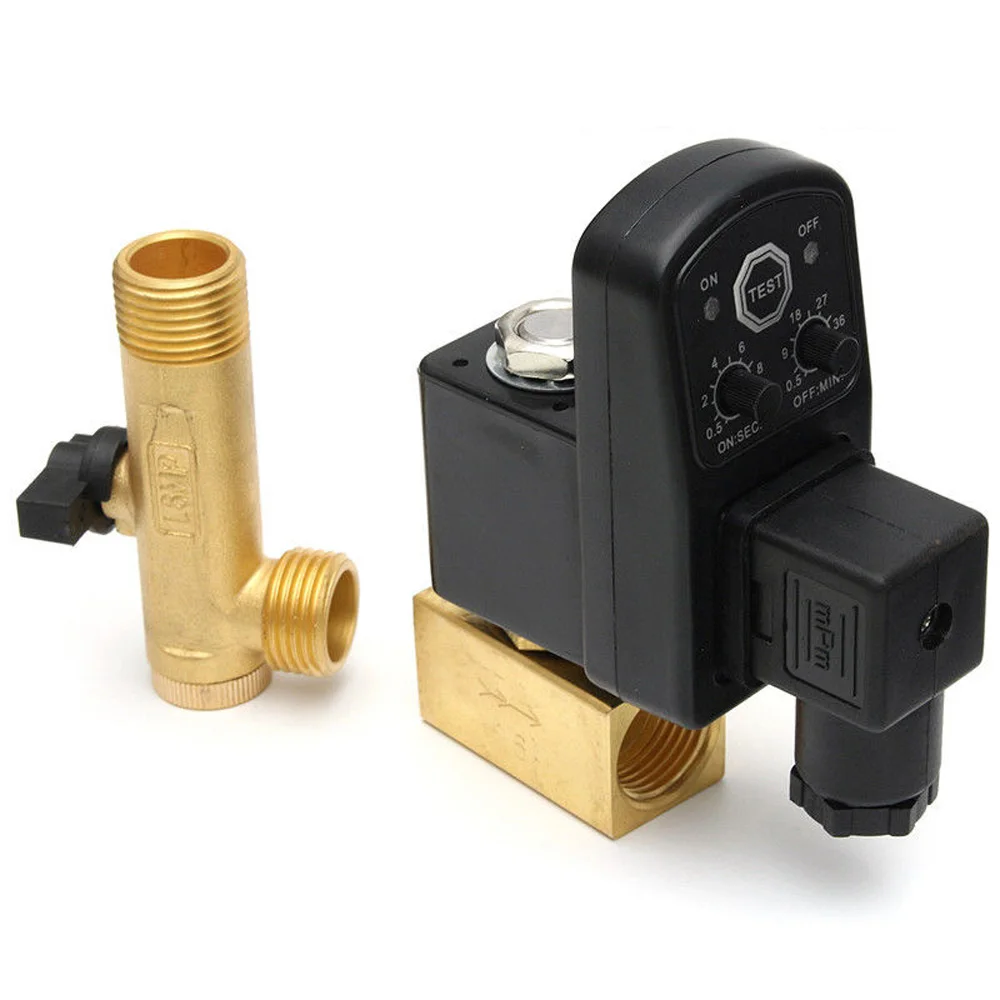 AC110V 50Hz Automatic Electronic Timed Air Tank Water Drain Valve For Compressor
AC110V 50Hz Automatic Electronic Timed Air Tank Water Drain Valve For Compressor
