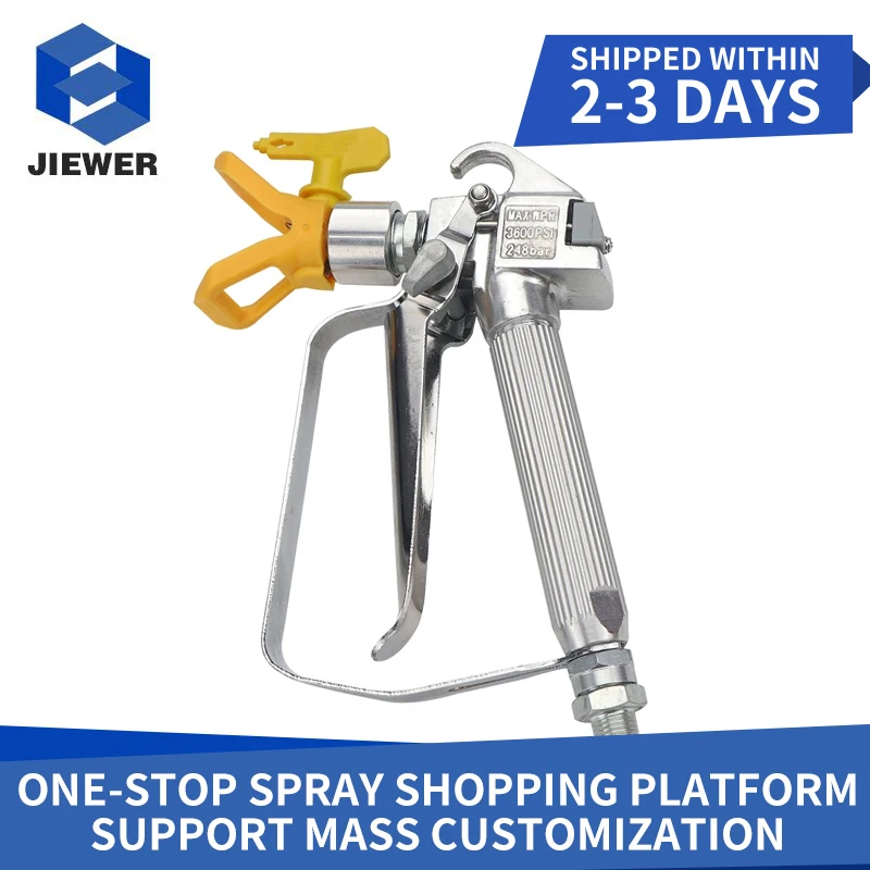 JIEWER High Pressure Airless Paint Spray Gun Airbrush +517 Spray Tip +Nozzle Guard For Wagner Titan Pump Spraying Machine
JIEWER High Pressure Airless Paint Spray Gun Airbrush +517 Spray Tip +Nozzle Guard For Wagner Titan Pump Spraying Machine