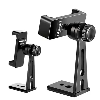 Ulanzi Adjustable ST-04 Tripod Mount Adapter Vertical 360° Rotation Phone Clipper Stand for Mobile Phone