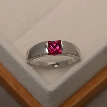 European and American Rose Ruby S925 Sterling Silver Ring Woman's Personality Simple Temperament Ladies Accessories Jewelry
European and American Rose Ruby S925 Sterling Silver Ring Woman's Personality Simple Temperament Ladies Accessories Jewelry