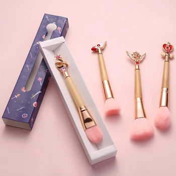 4pcs/Set Hot Bamboo Handle Powder Brushes Sailor Moon/Cardcaptor Sakura Makeup Brushes Pink Soft Soft Synthetic Hair With Box
4pcs/Set Hot Bamboo Handle Powder Brushes Sailor Moon/Cardcaptor Sakura Makeup Brushes Pink Soft Soft Synthetic Hair With Box