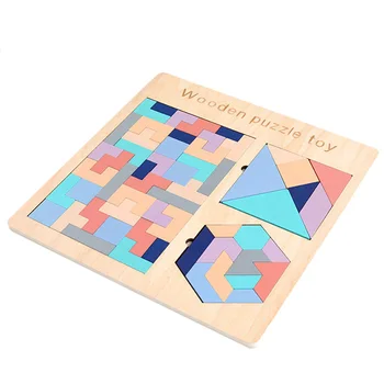 3-in-1 Children Wooden Tetris Game Jigsaw Brain Teasers Blocks Building Blocks Educational Toy for kids children gifts 2019
3-in-1 Children Wooden Tetris Game Jigsaw Brain Teasers Blocks Building Blocks Educational Toy for kids children gifts 2019