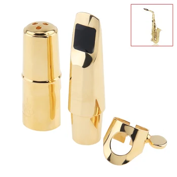 G2 Soprano Saxophone Mouthpiece Gold Plated Sax Mouth Sizes 5C 6C 7C 8C for Classical Jazz Music with 2 Mouthpiece Cushions
G2 Soprano Saxophone Mouthpiece Gold Plated Sax Mouth Sizes 5C 6C 7C 8C for Classical Jazz Music with 2 Mouthpiece Cushions