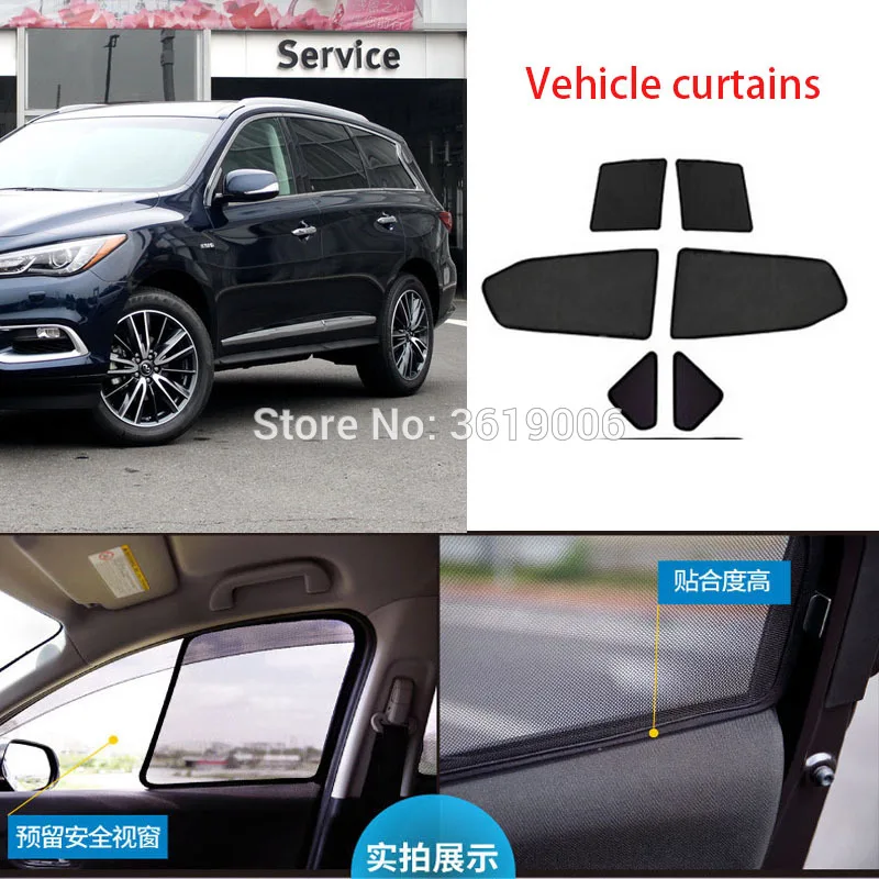 6pcs High-end custom For Infiniti QX60 14-19 card type magnetic car curtain sun shade car window shade car styling
6pcs High-end custom For Infiniti QX60 14-19 card type magnetic car curtain sun shade car window shade car styling