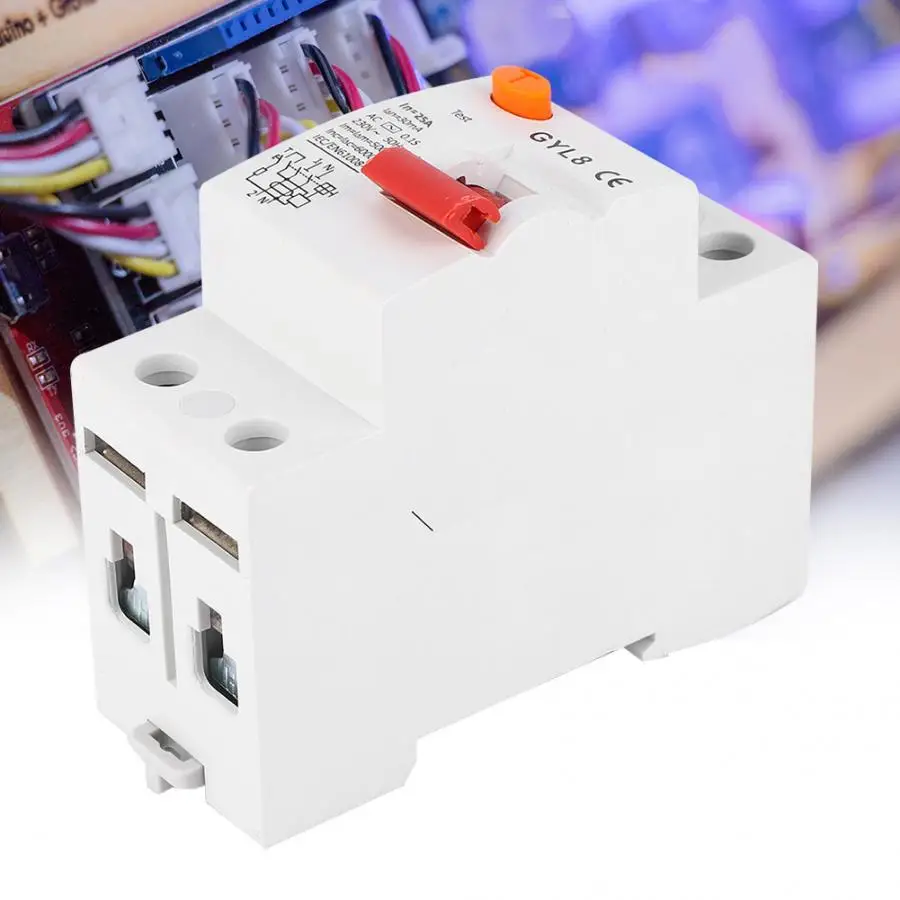 

12v 2P+N 25A/40A/63A Residual current Circuit breaker with Leakage protection 230VAC RCCB RCBO car circuit breaker