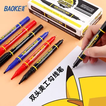 Baoke Mp2906 Small Double Headed Oily Marking Pen Line Drawing Pen Small Head Fine Head Mark Pen Children Painted for Student
Baoke Mp2906 Small Double Headed Oily Marking Pen Line Drawing Pen Small Head Fine Head Mark Pen Children Painted for Student
