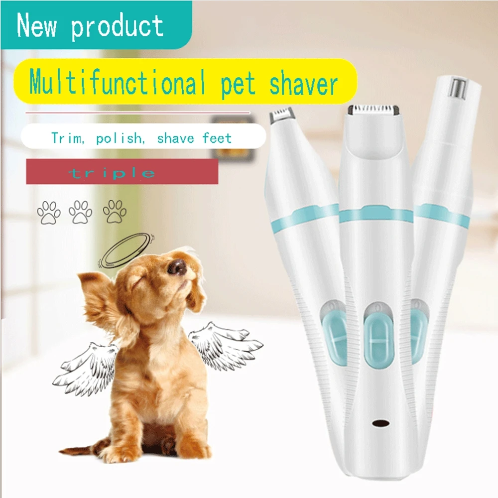 Pet Three-in-one Trimming, Nail Polish, Foot Hair Shaving, Multi-Function Powerful USB Charging Pet Shaving Machine
Pet Three-in-one Trimming, Nail Polish, Foot Hair Shaving, Multi-Function Powerful USB Charging Pet Shaving Machine