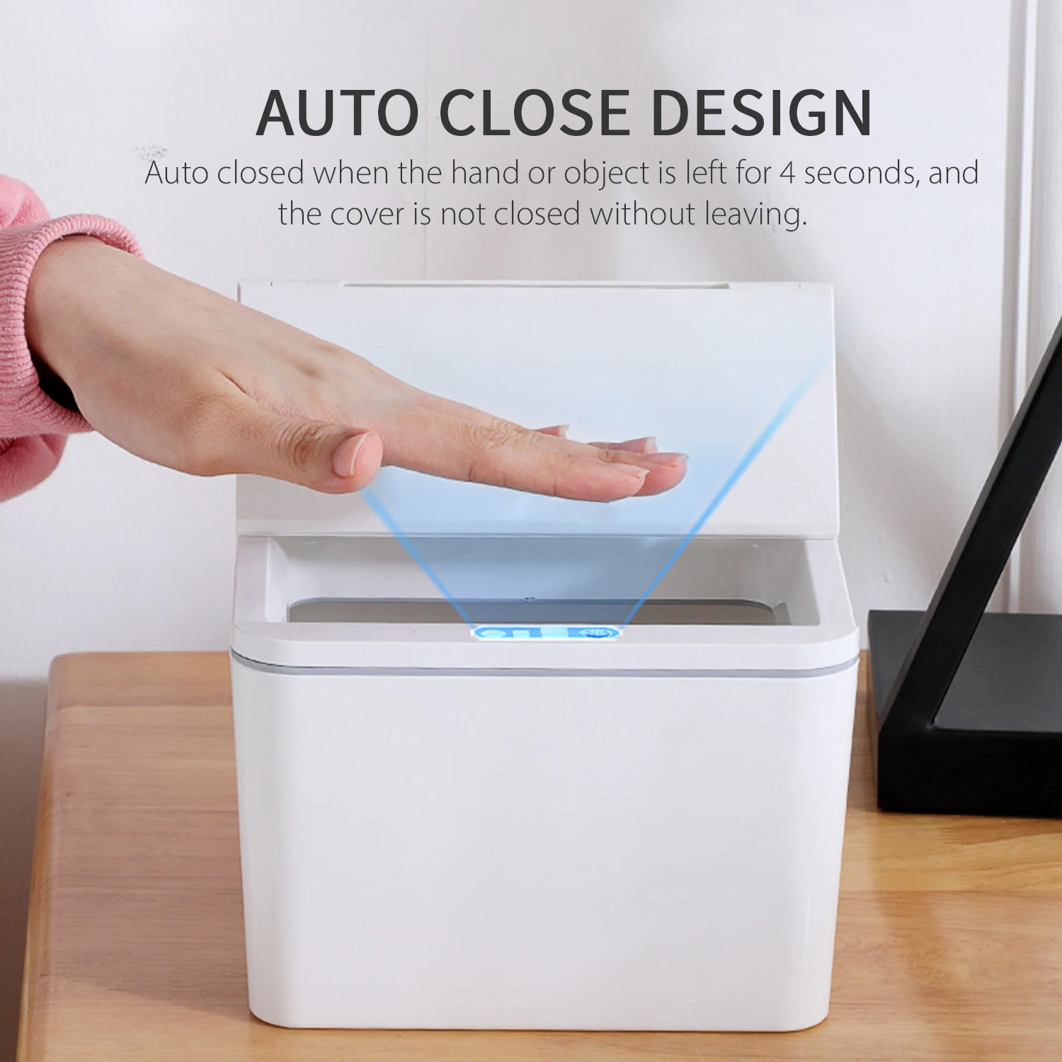 Touch-free Trash Cans Smart Induction Trash Bin USB Rechargeable Automatic Garbage Can Infrared Motion Sensor with Lid
Touch-free Trash Cans Smart Induction Trash Bin USB Rechargeable Automatic Garbage Can Infrared Motion Sensor with Lid