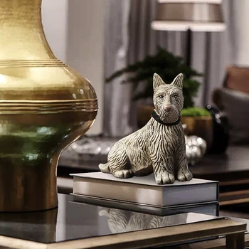 European Retro Dog Art Sculpture Animal Statue American Home Decorations Creative Living Room Resin Crafts R4474
European Retro Dog Art Sculpture Animal Statue American Home Decorations Creative Living Room Resin Crafts R4474