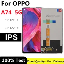 Écran tactile LCD pour OPPO A74 5G, 6.5 pouces, pour modèles CPH2197, CPH2263=