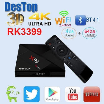 X99 4GB 64GB Android TV Box Rockchip RK3399 Support Type-C USB3.0 Streaming Box with Google Play Store Youtube
X99 4GB 64GB Android TV Box Rockchip RK3399 Support Type-C USB3.0 Streaming Box with Google Play Store Youtube