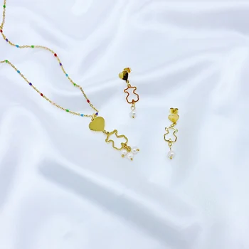 3pcs/set Titanium Steel Bear Hollowed Necklace Bear Pendant Necklace New Product Jewelry For Women Accesories Wholeasale New
3pcs/set Titanium Steel Bear Hollowed Necklace Bear Pendant Necklace New Product Jewelry For Women Accesories Wholeasale New