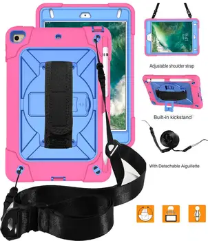 For iPad Mini 5 Case Kid Safe Hybrid Shoulder Strap Shockproof PC Rugged Protector Cover Kickstand Case for iPad Mini 5 Mini 4
For iPad Mini 5 Case Kid Safe Hybrid Shoulder Strap Shockproof PC Rugged Protector Cover Kickstand Case for iPad Mini 5 Mini 4