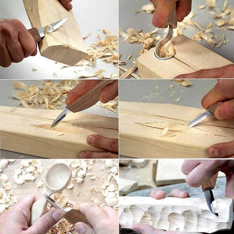 Новая стамеска для работы с деревом ручной инструмент набор резьбы по дереву нож