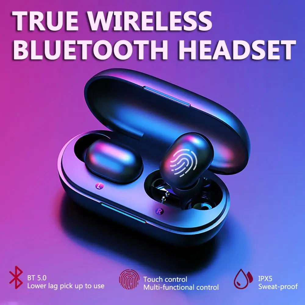 Bluetooth Wireless Earphones Twins Earbuds HD Stereo Earphone In-Ear Headsets Sport Waterproof Earphones
Bluetooth Wireless Earphones Twins Earbuds HD Stereo Earphone In-Ear Headsets Sport Waterproof Earphones