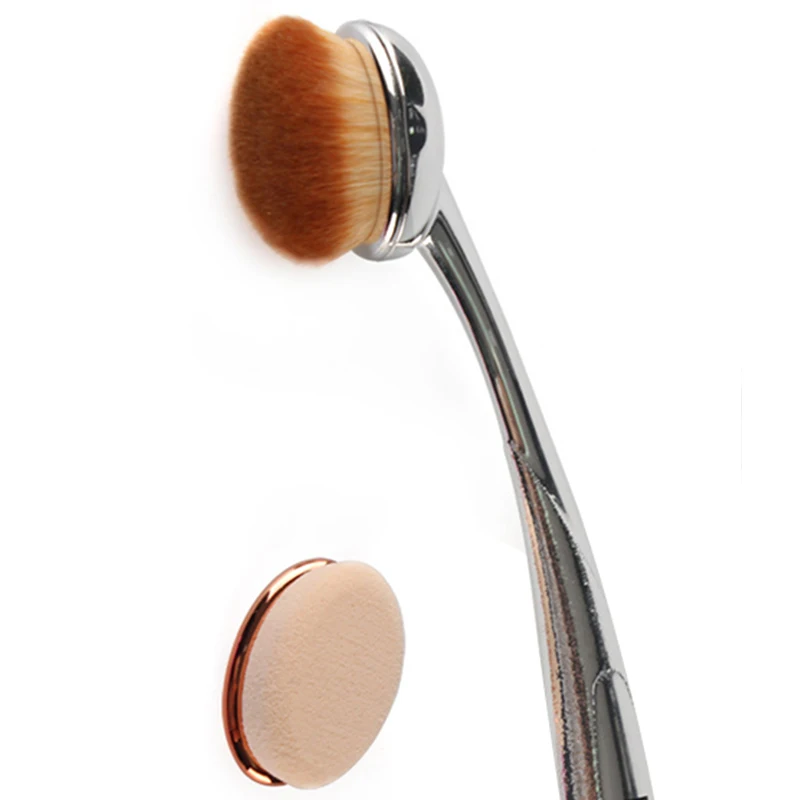 Single Makeup Brushes + Makeup Sponge Head Big Toothbrush Blending Foundation Powder Make up Brushes Tools Professional Brush
Single Makeup Brushes + Makeup Sponge Head Big Toothbrush Blending Foundation Powder Make up Brushes Tools Professional Brush
