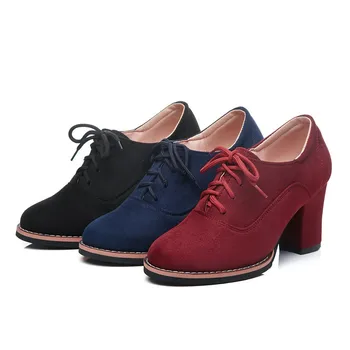New Spring Autumn Women Short Lace Up Ankle Shallow Flock Boots Ladies Fashion Solid Pumps Thick Heels Booties Shoes Plus Size
New Spring Autumn Women Short Lace Up Ankle Shallow Flock Boots Ladies Fashion Solid Pumps Thick Heels Booties Shoes Plus Size