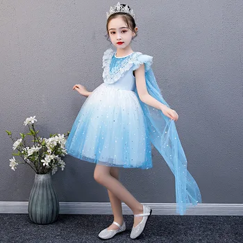 Girls 2020 New Fiying Sleeve Princess Dress with Detachable Cloak Elegant Summer Snow Princess Prom Costumes
Girls 2020 New Fiying Sleeve Princess Dress with Detachable Cloak Elegant Summer Snow Princess Prom Costumes