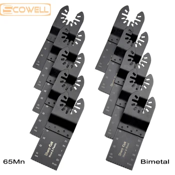 Oscillating Tool Saw Blade sets 5pcs 65Mn 34mm Blades for Wood and plactic, 5pcs HSS 34mm Bi-metal M2 Blades for Metal Working
Oscillating Tool Saw Blade sets 5pcs 65Mn 34mm Blades for Wood and plactic, 5pcs HSS 34mm Bi-metal M2 Blades for Metal Working