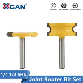 XCAN 2pcs 1/4'' 1/2'' Shank T Slot Milling Cutter Tenon Cutter Canoe Joint Router Bit Set Carbide Woodworking Milling Bit
XCAN 2pcs 1/4'' 1/2'' Shank T Slot Milling Cutter Tenon Cutter Canoe Joint Router Bit Set Carbide Woodworking Milling Bit