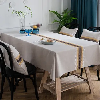 Wave Embroidered Decorative Table Cloth Cotton Linen Tablecloth Rectangular Tablecloths Dining Table Cover Tafelkleed mantel mes
Wave Embroidered Decorative Table Cloth Cotton Linen Tablecloth Rectangular Tablecloths Dining Table Cover Tafelkleed mantel mes