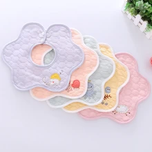 360 Waterproof Bib Double Snap Button Male and Female Baby Cotton Petal Bib Infant Saliva Towel Cartoon Embroidery Bibs for Kids
360 Waterproof Bib Double Snap Button Male and Female Baby Cotton Petal Bib Infant Saliva Towel Cartoon Embroidery Bibs for Kids