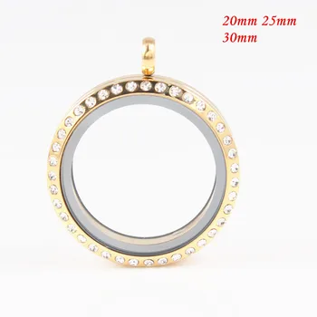 10Pcs/lot Gold Color Stainless Steel with Rhinestone Glass Floating Locket Floating Charms Memory Locket for DIY Necklace
10Pcs/lot Gold Color Stainless Steel with Rhinestone Glass Floating Locket Floating Charms Memory Locket for DIY Necklace