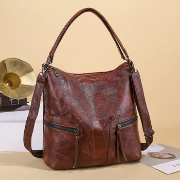 High Quality Ladies Pu Leather Handbags Fashion Women Zipper Shoulder Bag Large Capacity Casual Female Hobos Messenger Tote Bags
High Quality Ladies Pu Leather Handbags Fashion Women Zipper Shoulder Bag Large Capacity Casual Female Hobos Messenger Tote Bags