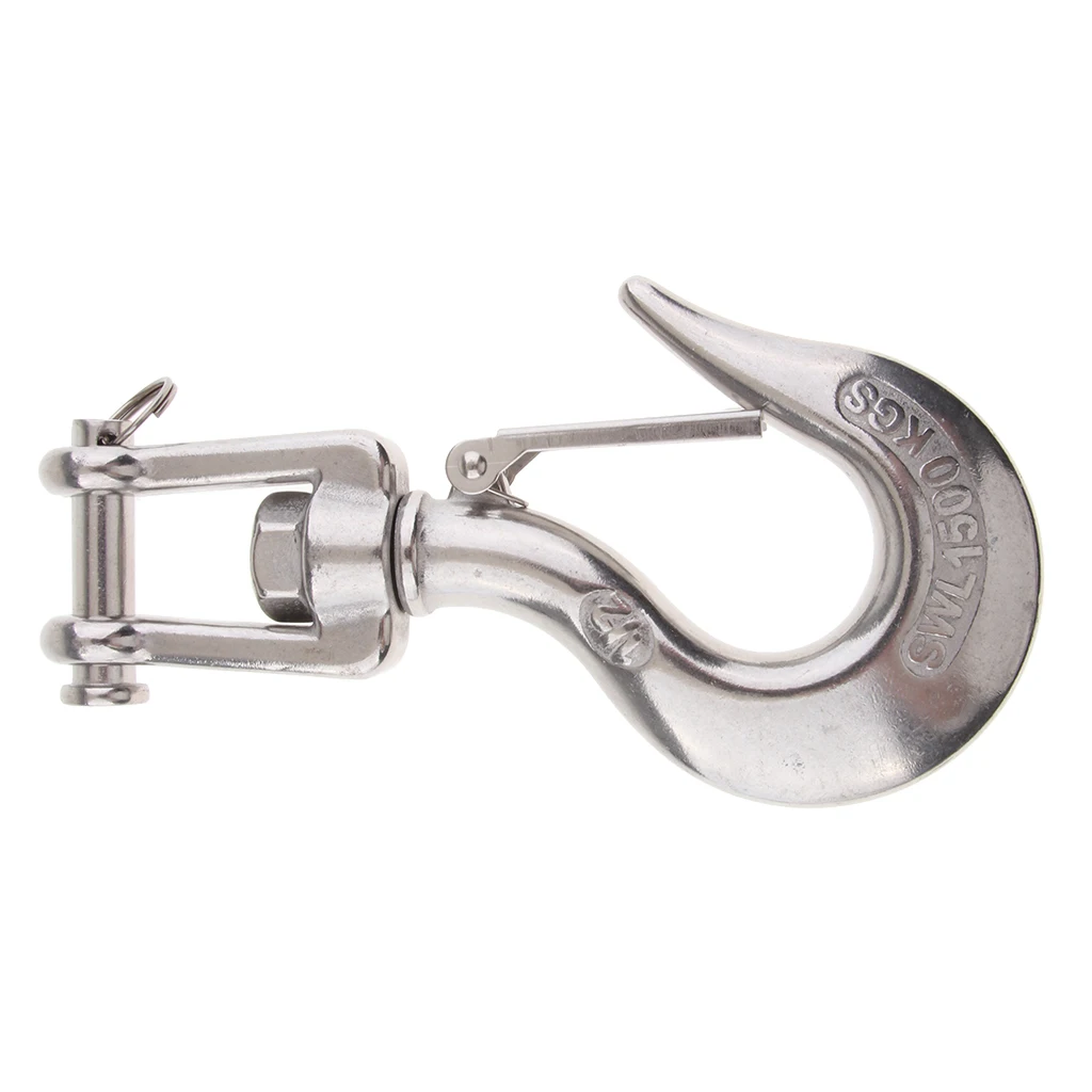 304 Stainless Steel Swivel Eye Clevis Lifting Chain Snap Hook 1/2 Inch 304 Stainless Steel Swivel Eye Clevis Lifting Chain Snap Hook 1/2 Inch