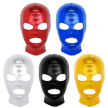 Unisex Men Women Cosplay Face Mask Latex Shiny Metallic Open Eyes and Mouth Headgear Full Face Mask Hood for Role Play Costume
Unisex Men Women Cosplay Face Mask Latex Shiny Metallic Open Eyes and Mouth Headgear Full Face Mask Hood for Role Play Costume