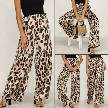 Direct Deal Leopard Print Women Casual High Waist Wide Leg Long Loose Pant Beachwear Trouser
Direct Deal Leopard Print Women Casual High Waist Wide Leg Long Loose Pant Beachwear Trouser