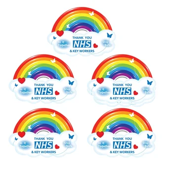 Thank You NHS Rainbow Sticker For Laptop Car Decoration Stickers 
Thank You NHS Rainbow Sticker For Laptop Car Decoration Stickers