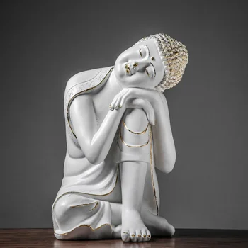 62cm Big Size Gold Line Buddha Statue Sculpture Ornaments Figurine Resin White Buddha Garden Home Statue Crafts Decoration
62cm Big Size Gold Line Buddha Statue Sculpture Ornaments Figurine Resin White Buddha Garden Home Statue Crafts Decoration
