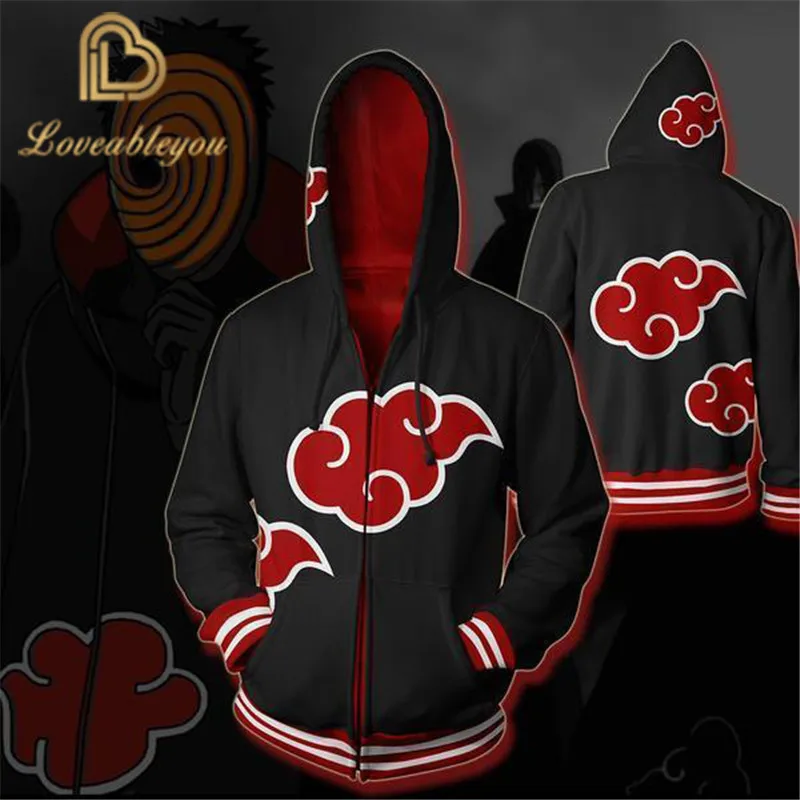 Men and Women Akatsuki Naruto Anime Hoodie Cosplay Costume Zipper Street Wear Hip Hop Hoodie Harajuku Sweatshirt 
Men and Women Akatsuki Naruto Anime Hoodie Cosplay Costume Zipper Street Wear Hip Hop Hoodie Harajuku Sweatshirt
