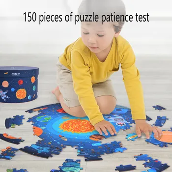 Puzzles 150 Children's Solar System Puzzle Learn The Solar System with Planet-Shaped Toys For Children Size:52.8x52.8cm
Puzzles 150 Children's Solar System Puzzle Learn The Solar System with Planet-Shaped Toys For Children Size:52.8x52.8cm