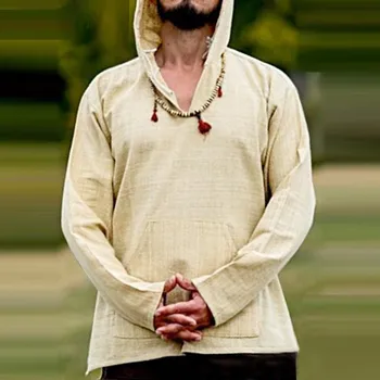 Men's New Style Fashion Retro Pure Cotton Linen Long Sleeve Cap Blouse Top Amazon Ebay Fashion Men's Clothing Popular Fash 
Men's New Style Fashion Retro Pure Cotton Linen Long Sleeve Cap Blouse Top Amazon Ebay Fashion Men's Clothing Popular Fash