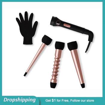 3 in 1 Curling Iron Professional Curling Iron Wand Set with 3 Interchangeable Hair Curler Ceramic Barrels
3 in 1 Curling Iron Professional Curling Iron Wand Set with 3 Interchangeable Hair Curler Ceramic Barrels