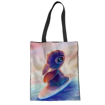 Custom Cartoon Anime Lilo Stitch Print Classic Canvas Handbag Shopping Bag Girl Eco Reusable Foldable Women Shoulder Bag
Custom Cartoon Anime Lilo Stitch Print Classic Canvas Handbag Shopping Bag Girl Eco Reusable Foldable Women Shoulder Bag