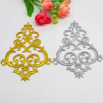 YACKALASI 5 Pcs/Lot Iron On Flower Patches Gold Embroidered Fabric Applique 3D Floral Trims 13.5*10cm
YACKALASI 5 Pcs/Lot Iron On Flower Patches Gold Embroidered Fabric Applique 3D Floral Trims 13.5*10cm