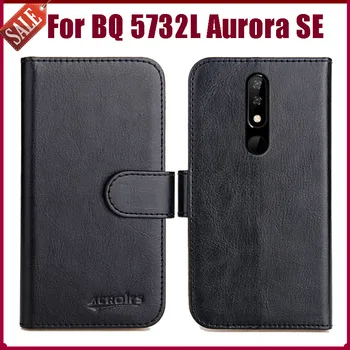 

Hot! BQ 5732L Aurora SE Case 5.86" 6 Colors Flip Soft Leather Phone Wallet Cover For BQ 5732L Aurora SE Case Stand Card Slots