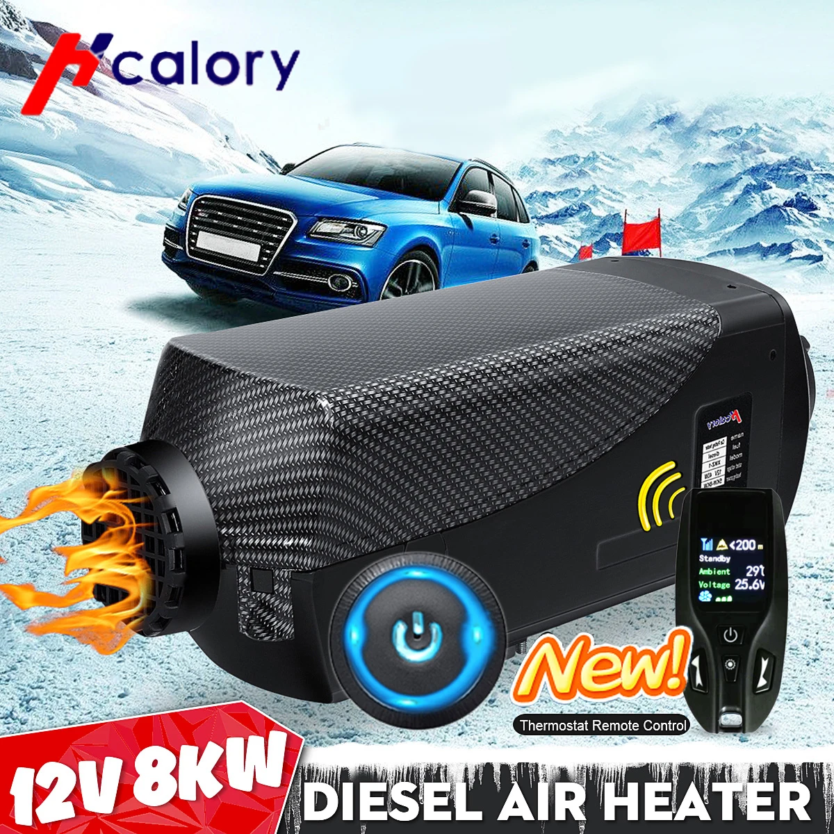 Car Heater 12V Adjustable 1000 to 8000W Air Diesels Heater Parking Heater with Remote Control LCD Monitor for Car Motor Trucks
Car Heater 12V Adjustable 1000 to 8000W Air Diesels Heater Parking Heater with Remote Control LCD Monitor for Car Motor Trucks