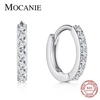 Mocanie Classic 925 Sterling Silver Sparkling Clear CZ Round Hoop Earring for Women Fashion Wedding Engagement Statement Jewelry 
Mocanie Classic 925 Sterling Silver Sparkling Clear CZ Round Hoop Earring for Women Fashion Wedding Engagement Statement Jewelry