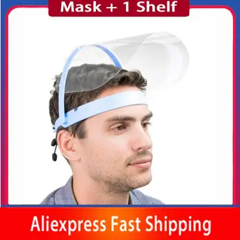 Transparent Adjustable Full Face Shield Plastic Anti-fog Protective Shield Visiere Protection Faceshield Visiere Protection 
Transparent Adjustable Full Face Shield Plastic Anti-fog Protective Shield Visiere Protection Faceshield Visiere Protection