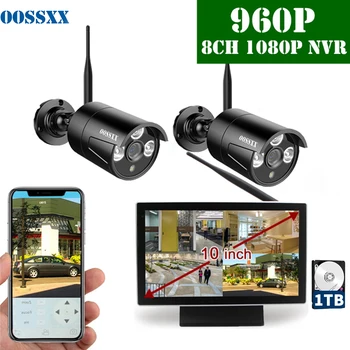 OOSSXX 8CH 1080P Wireless NVR Kit 10' Monitor Wireless CCTV 2pcs 960P Indoor Outdoor IP Camera Video Surveillance System
OOSSXX 8CH 1080P Wireless NVR Kit 10' Monitor Wireless CCTV 2pcs 960P Indoor Outdoor IP Camera Video Surveillance System
