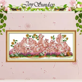 Song of pig Patterns Counted Cross Stitch 11CT 14CT Cross Stitch Set Wholesale Animals Cross-stitch Kits Embroidery Needlework
Song of pig Patterns Counted Cross Stitch 11CT 14CT Cross Stitch Set Wholesale Animals Cross-stitch Kits Embroidery Needlework