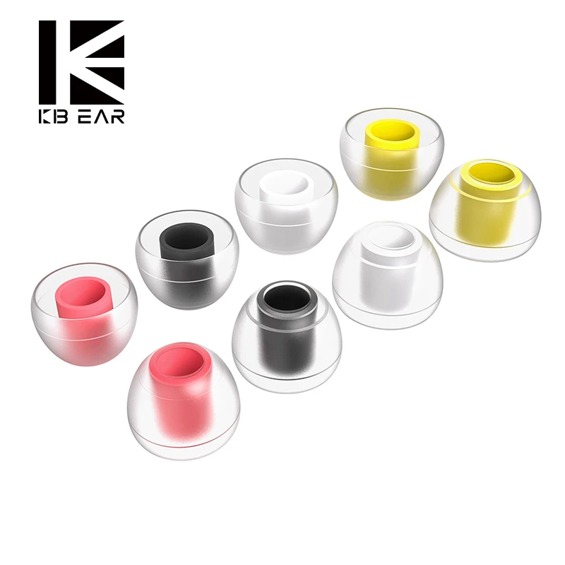 

KBEAR 07 Silicone Ear Pads Soundproof Replacement Earbud Earphones Accessories S M L For In-Ear Headphones