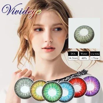 VIVIDEYE Colored Contact Lenses Cosmetic Contacts Brown Black Blue Colored lens small Beauty Pupil Contact Lenses 2pcs/pair CE
VIVIDEYE Colored Contact Lenses Cosmetic Contacts Brown Black Blue Colored lens small Beauty Pupil Contact Lenses 2pcs/pair CE