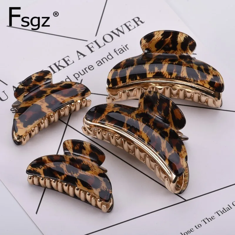 Hair Crabs For Women Leopard Pattern Acetate Sheet Hair Claw Ponytail Holders Rose Golden Plastic Hairpins Large Hair Clamps
Hair Crabs For Women Leopard Pattern Acetate Sheet Hair Claw Ponytail Holders Rose Golden Plastic Hairpins Large Hair Clamps