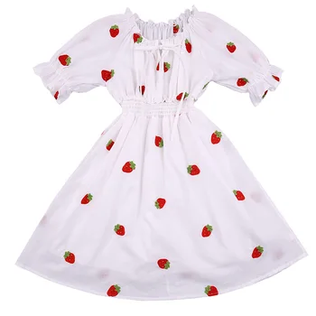 white cute 3d strawberry short sleeve dress age for 3 - 12 yrs little girls cotton princess costume 2020 new summer kids frocks
white cute 3d strawberry short sleeve dress age for 3 - 12 yrs little girls cotton princess costume 2020 new summer kids frocks