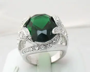 Green Cubic Zirconia Crystal Leaf White Gold Plated Flower Women Girl Party Ring 
Green Cubic Zirconia Crystal Leaf White Gold Plated Flower Women Girl Party Ring